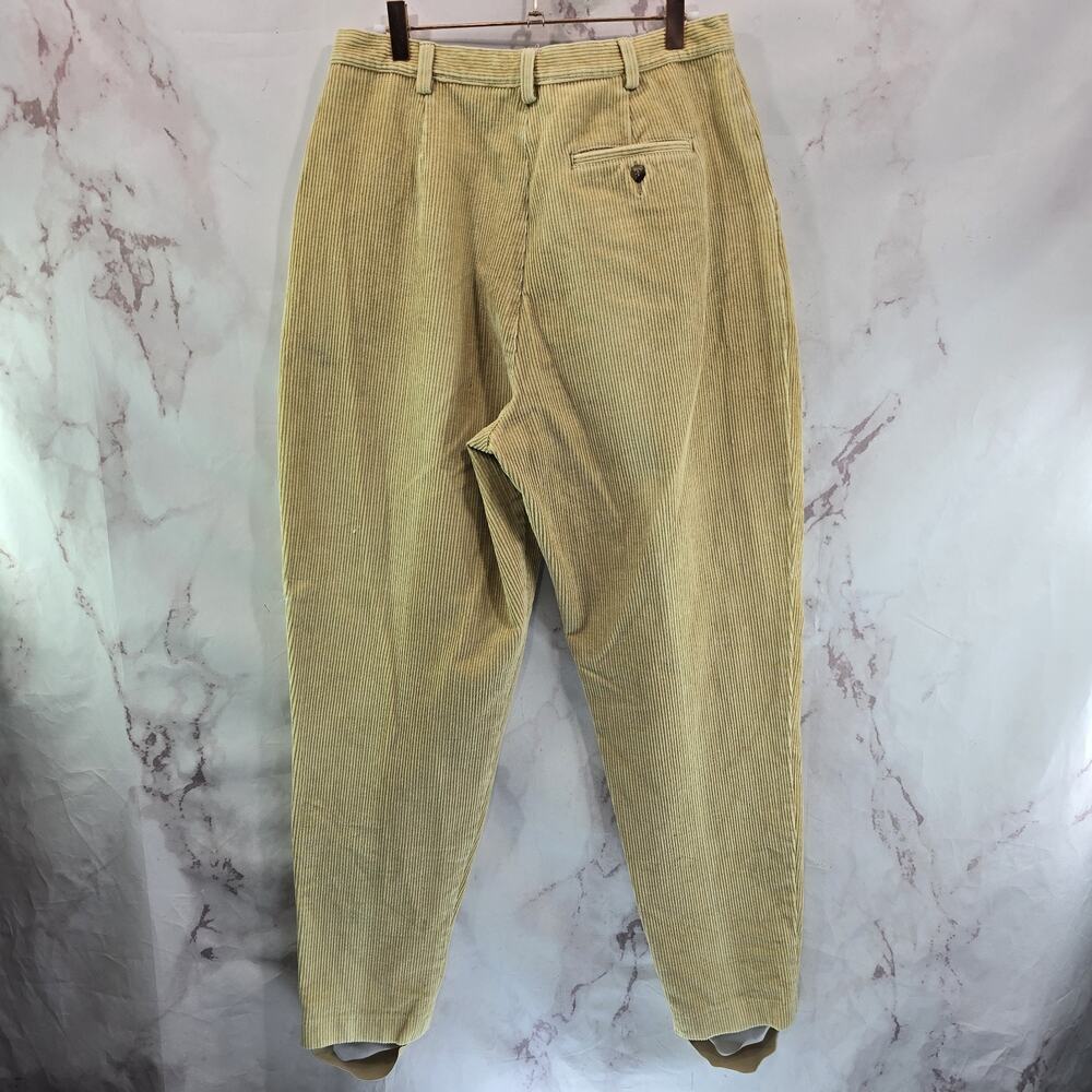 Vintage Eddie Bauer Pants Womens 12 31x30 Brown Corduroy High Rise Stirrup